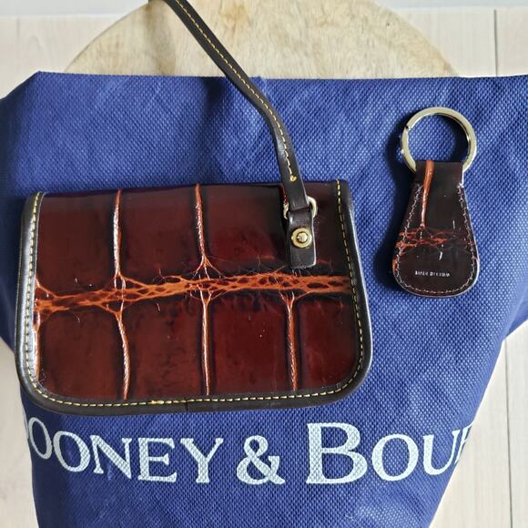 Dooney & Bourke Tassel Leather Bag Set Cognac 3 Pc Purse Wallet Keychain 1C872CG - Picture 15 of 15